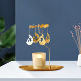 Maxbell Maxbell Romantic Candlestick Decoration Rotating Candle Holder for Festival Moon