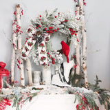 Maxbell Novelty Xmas Wreath Autumn Ornament Wall Hanging for Christmas Door