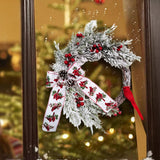Maxbell Novelty Xmas Wreath Autumn Ornament Wall Hanging for Christmas Door