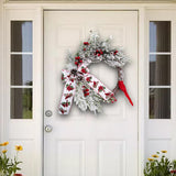 Maxbell Novelty Xmas Wreath Autumn Ornament Wall Hanging for Christmas Door