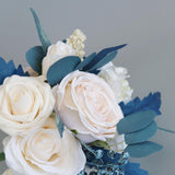 Maxbell Fake Bridal Wedding Bouquet Rose Flowers for Ceremony Church Anniversary