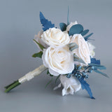 Maxbell Fake Bridal Wedding Bouquet Rose Flowers for Ceremony Church Anniversary