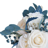 Maxbell Fake Bridal Wedding Bouquet Rose Flowers for Ceremony Church Anniversary