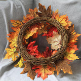 Maxbell Fall Pumpkin Wreath Hanging Decor Harvest Halloween Indoor Home