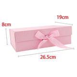 Maxbell Gift Box with Ribbon Easy Assemble Reusable for Keepsake Cupcake Boxes Pink