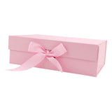 Maxbell Gift Box with Ribbon Easy Assemble Reusable for Keepsake Cupcake Boxes Pink