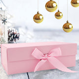 Maxbell Gift Box with Ribbon Easy Assemble Reusable for Keepsake Cupcake Boxes Pink