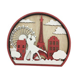 Maxbell Maxbell Tabletop Wooden Romantic Couple Ornaments Wedding Centrepiece Decoration Dance