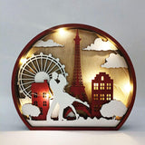 Maxbell Maxbell Tabletop Wooden Romantic Couple Ornaments Wedding Centrepiece Decoration Dance