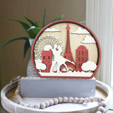 Maxbell Maxbell Tabletop Wooden Romantic Couple Ornaments Wedding Centrepiece Decoration Dance