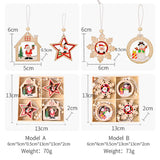 Maxbell Maxbell Christmas Hanging Ornaments DIY Crafts Background for Outdoor Shop House Star