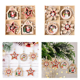 Maxbell Maxbell Christmas Hanging Ornaments DIY Crafts Background for Outdoor Shop House Star