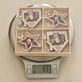 Maxbell Maxbell Christmas Hanging Ornaments DIY Crafts Background for Outdoor Shop House Star