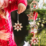 Maxbell Maxbell Christmas Hanging Ornaments DIY Crafts Background for Outdoor Shop House Star