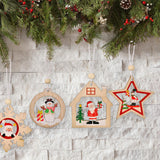 Maxbell Maxbell Christmas Hanging Ornaments DIY Crafts Background for Outdoor Shop House Star