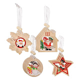 Maxbell Maxbell Christmas Hanging Ornaments DIY Crafts Background for Outdoor Shop House Star