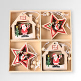 Maxbell Maxbell Christmas Hanging Ornaments DIY Crafts Background for Outdoor Shop House Star
