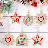 Maxbell Maxbell Christmas Hanging Ornaments DIY Crafts Background for Outdoor Shop Snow Round
