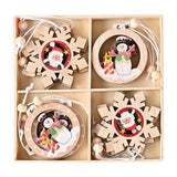 Maxbell Maxbell Christmas Hanging Ornaments DIY Crafts Background for Outdoor Shop Snow Round