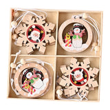 Maxbell Maxbell Christmas Hanging Ornaments DIY Crafts Background for Outdoor Shop Snow Round