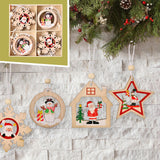 Maxbell Maxbell Christmas Hanging Ornaments DIY Crafts Background for Outdoor Shop Snow Round