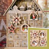 Maxbell Maxbell Christmas Hanging Ornaments DIY Crafts Background for Outdoor Shop Snow Round