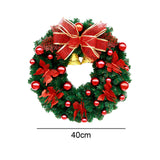 Maxbell Maxbell 40cm Winter Christmas Wreath Door Flower Wreath for Door Home Decoration