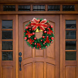 Maxbell Maxbell 40cm Winter Christmas Wreath Door Flower Wreath for Door Home Decoration