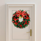 Maxbell Maxbell 40cm Winter Christmas Wreath Door Flower Wreath for Door Home Decoration