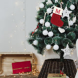 Maxbell Maxbell Christmas Stocking Knit Sock Christmas Alphabet Knitting Socks for Ornament M