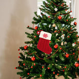 Maxbell Maxbell Christmas Stocking Knit Sock Christmas Alphabet Knitting Socks for Ornament Snowflake