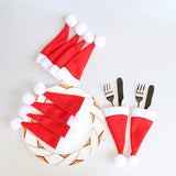 Maxbell Maxbell 10 Pieces Christmas Hat Christmas Presents Storage Bag Ornaments Pockets