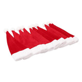 Maxbell Maxbell 10 Pieces Christmas Hat Christmas Presents Storage Bag Ornaments Pockets