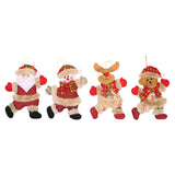 Maxbell Maxbell 4x santa claus Ornaments Doll for party Supplies Festival