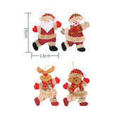Maxbell Maxbell 4x santa claus Ornaments Doll for party Supplies Festival