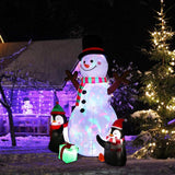 Maxbell Maxbell Christmas Inflatable Snowman with Rotating Light for Outdoor Backyard Garden