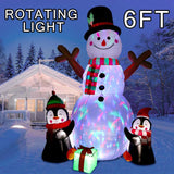 Maxbell Maxbell 1.8 Meters Christmas Inflatable Snowman with Light for Outdoor Garden Decor