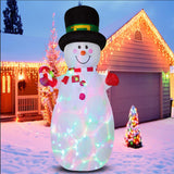 Maxbell Maxbell Inflatable Snowman Christmas Decoration with Stakes for Holiday
