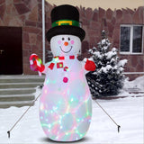 Maxbell Maxbell Inflatable Snowman Christmas Decoration with Stakes for Holiday
