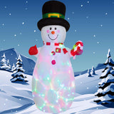 Maxbell Maxbell Inflatable Snowman Christmas Decoration with Stakes for Holiday