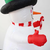 Maxbell Maxbell 1.8 Meters Xmas Inflatable Snowman with Lights Ornament for Lawn Patio