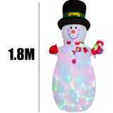 Maxbell Maxbell 1.8 Meters Xmas Inflatable Snowman with Lights Ornament for Lawn Patio