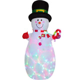 Maxbell Maxbell 1.8 Meters Xmas Inflatable Snowman with Lights Ornament for Lawn Patio
