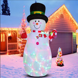 Maxbell Maxbell 1.8 Meters Xmas Inflatable Snowman with Lights Ornament for Lawn Patio