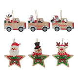 Maxbell 10Pcs Christmas Tree Decoration Pendant for Home Decor Santa