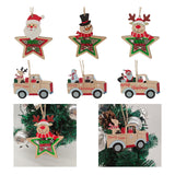 Maxbell 10Pcs Christmas Tree Decoration Pendant for Home Decor Santa