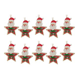 Maxbell 10Pcs Christmas Tree Decoration Pendant for Home Decor Santa