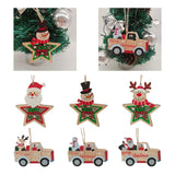 Maxbell 10Pcs Christmas Tree Decoration Pendant for Home Decor Santa