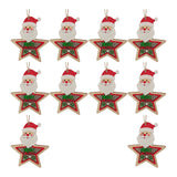 Maxbell 10Pcs Christmas Tree Decoration Pendant for Home Decor Santa