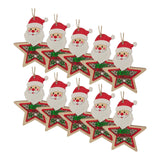 Maxbell 10Pcs Christmas Tree Decoration Pendant for Home Decor Santa